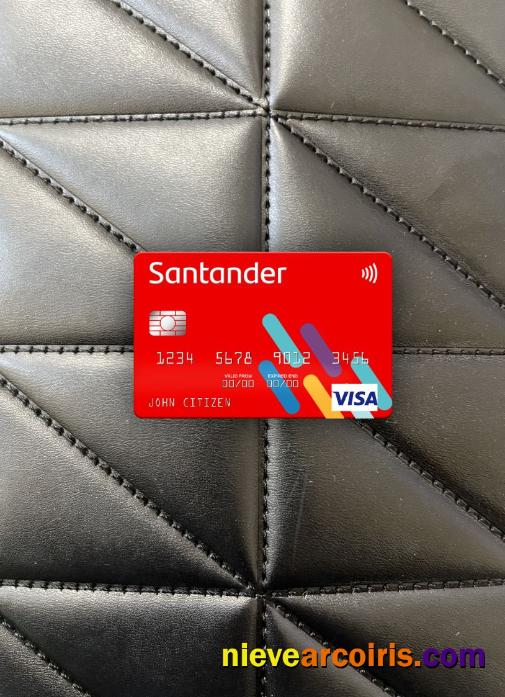 USA Santander Bank visa card photolook